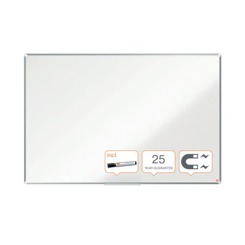 Nobo Premium Plus Enamel Magnetic Whiteboard 1200 x 900mm 1915145 NB60817 Buy online at Office 5Star or contact us Tel 01594 810081 for assistance
