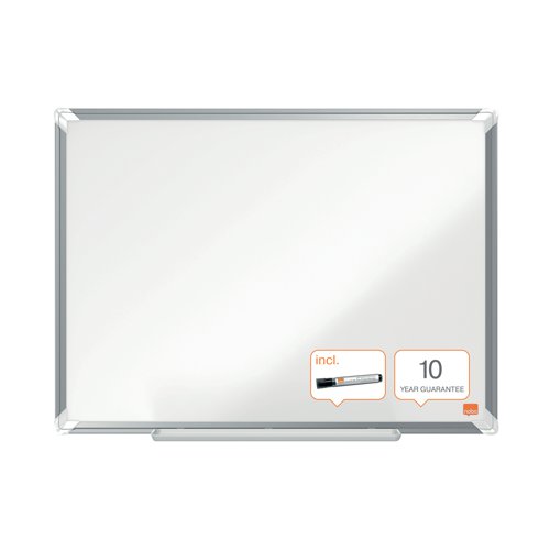 Nobo Premium Plus Melamine Whiteboard 1200 x 900mm 1915168 Drywipe Boards NB60840