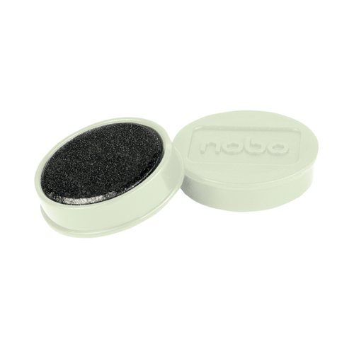 Nobo Whiteboard Magnets 38mm White (Pack of 10) 1915315 NB61137 Buy online at Office 5Star or contact us Tel 01594 810081 for assistance