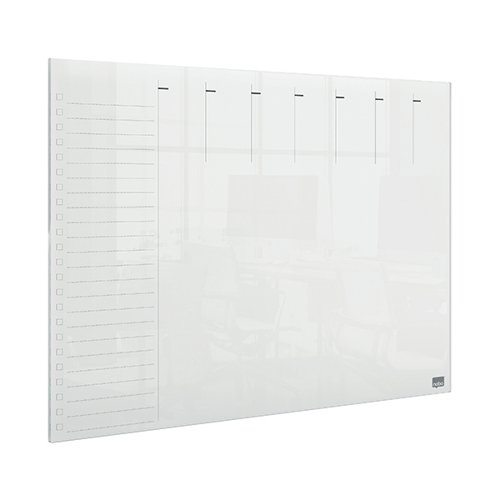 Nobo A3 Transparent Acrylic Mini Whiteboard Weekly Desktop 1915615