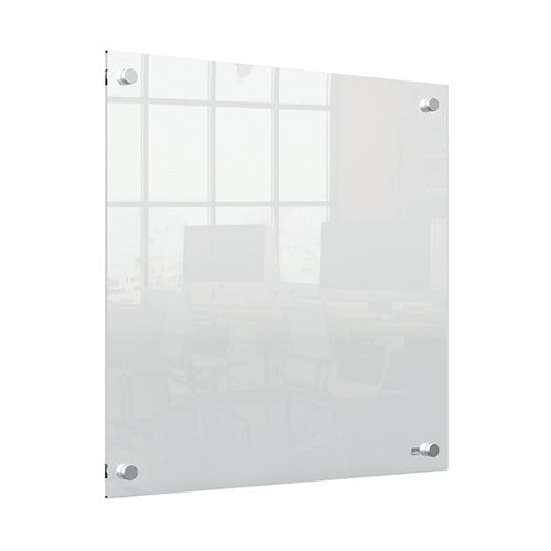 Nobo Transparent Acrylic Mini Whiteboard Wall Mount 450x450mm 1915620