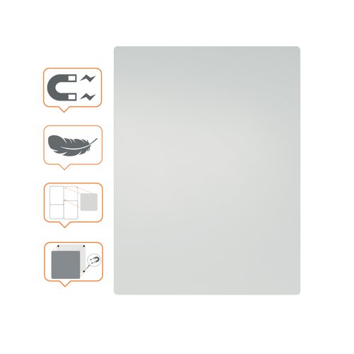 Nobo Frameless Magnetic Modular Whiteboard 600x450mm 1915656 NB63928 Buy online at Office 5Star or contact us Tel 01594 810081 for assistance