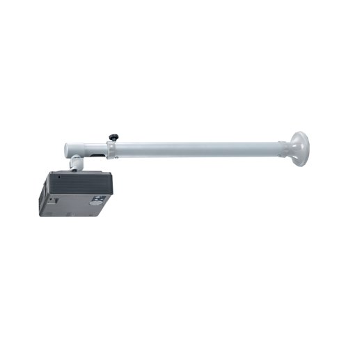 This wall mount is easy to install and suitable for projectors using the mounting holes on the bottom side of the projector. Supporting the weight of up to 12kg, this depth adjustable mount features tilt, rotate and swivel technology, allowing most viewing angles. Supplied in silver.