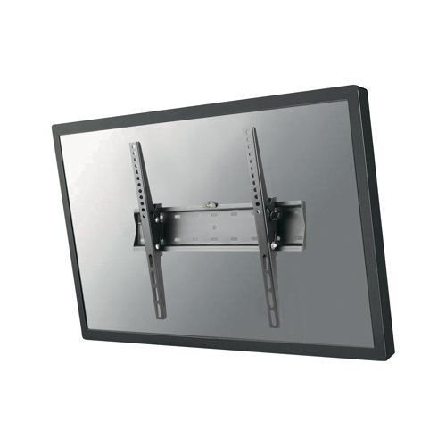 This wall mount is easy to install with an integrated bubble spirit level for precision. Supporting the weight of up to 40kg, this tilting wall mount is compatible with flat televisions from 32 up to 55 inches. Supplied in black.