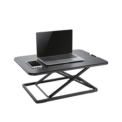 The Neomounts NS-WS050 is a universal lightweight sit/stand workstation with an ultra-flat design and a maximum weight capacity of 8kg. The sit/stand workstation has five height settings, to enable the perfect ergonomic working position for everyone. Due to the lightweight, low profile design, the workstation can be easily picked-up and moved when needed. The steel frame and coil spring ensure solid positioning and optimal comfort.