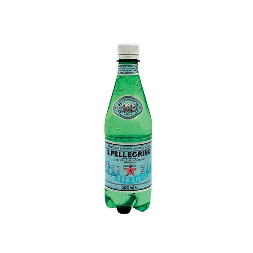 San Pellegrino Sparkling Mineral Water 500ml Bottles Pack of 12 00051