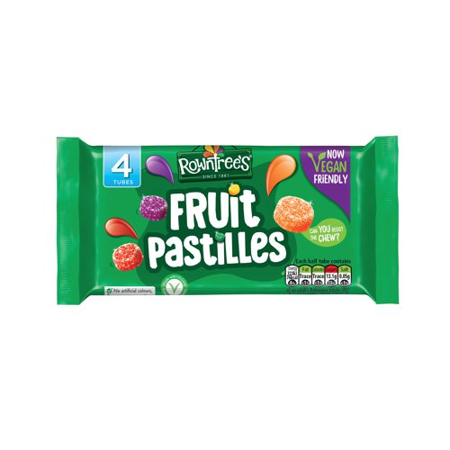 Fruit flavoured jelly sweets, every paper tube contains a mixture of 5 fantastic flavours: blackcurrent, lemon, strawberry, lime and orange. No artificial colours, flavours or preservatives. Vegan friendly. Supplied in a pack of 4 individually wrapped tubes.