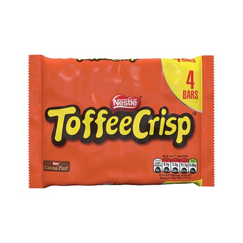 Nestle Toffee Crisp x4 Bar 38g Multipack (Pack of 14) 12338235