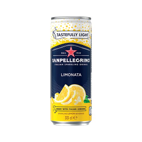 San Pellegrino Limonata Lemon 330ml Cans (Pack of 24) 12441800