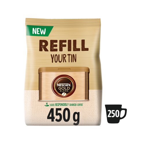 Nescafe Gold Blend 450g Refill Pouch 12578619 NL29757 Buy online at Office 5Star or contact us Tel 01594 810081 for assistance