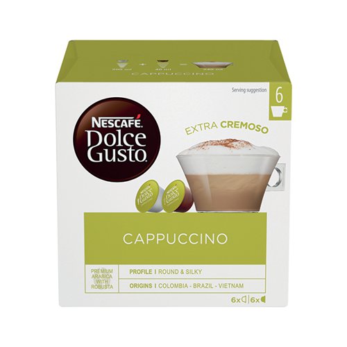 Nescafe Dolce Gusto Cappuccino Capsules (Pack of 48) 12352725