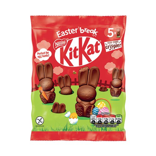 Nestle KitKat Bunny Milk Chocolate Easter Figure Bag 55g 12501654