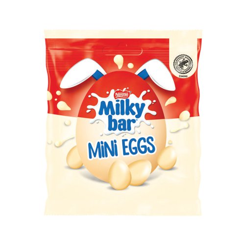 Nestle Milkybar Mini Eggs White Chocolate Sharing Bag 80g 12565384