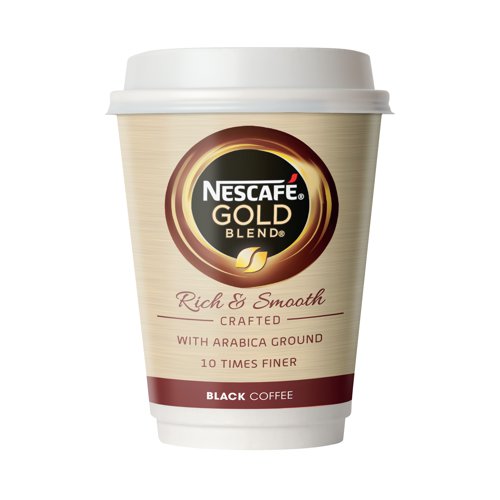 NL52546 | The Nescafe and Go system offers a wide choice of hot drinks in one compact machine. No plumbing is needed, just choose your drinks, plug in the machine and you're ready to go. These Nescafe Gold Blend refills are made from a mix of Arabica and Robusta beans combined to create a smooth coffee that tastes bold and luxurious. Easy to install, all your staff or customers need to do is choose a cup, place it under the water dispenser and in no time at all they'll have a delicious, refreshing coffee. This pack contains 8 cups.