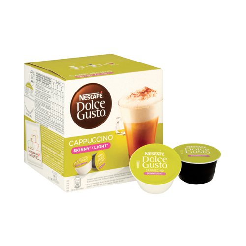 Nescafe Dolce Gusto Skinny Cappuccino Capsules (Pack of 48) 12051233
