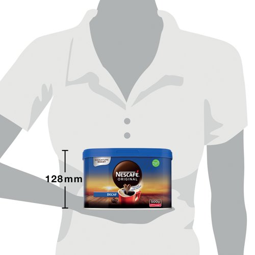 Nescafe Decaffeinated Instant Coffee 500g 12315569 - Nestle - NL60870 - McArdle Computer and Office Supplies