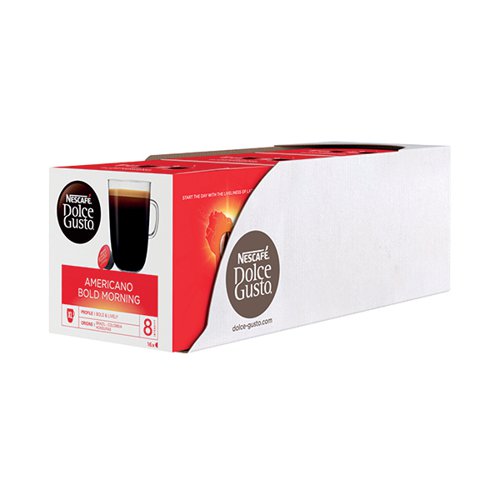 Nescafe Dolce Gusto Americano Bold Morning Coffee Capsules (Pack of 48) 12372153