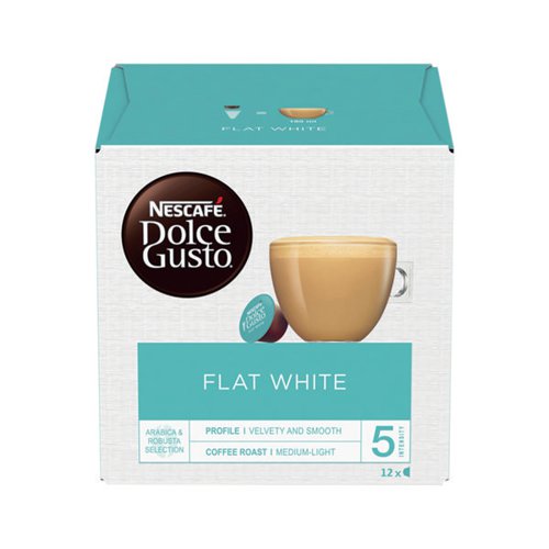 Nescafe Dolce Gusto Flat White Coffee 140.4g (Pack of 36) 12552348