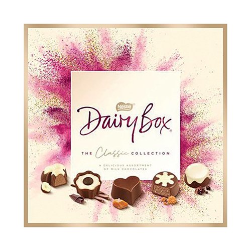 Nestle Dairy Box Classic Collection Milk Chocolates Assorted 162g 12447660