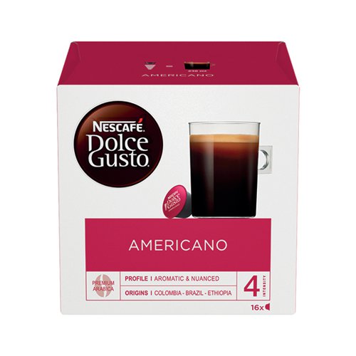 Nescafe Dolce Gusto Americano Capsules (Pack of 48) 12461466