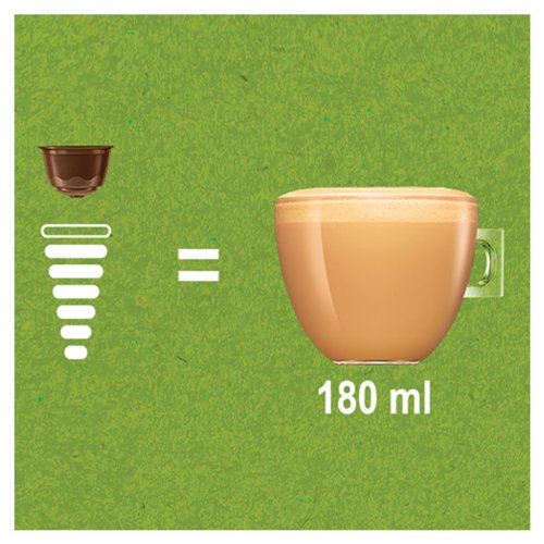 NL80056 Nescafe Dolce Gusto Almond Flat White Coffee Capsules (Pack of 36) 12451409