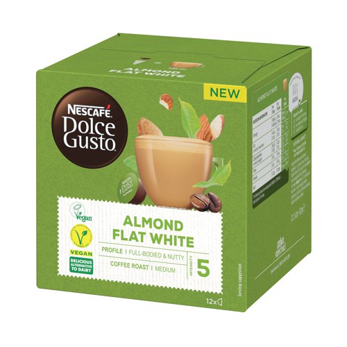 NL80056 Nescafe Dolce Gusto Almond Flat White Coffee Capsules (Pack of 36) 12451409
