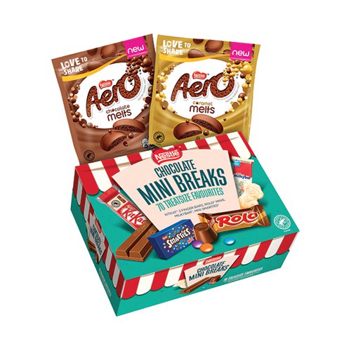 Nestle Chocolate Mini Breaks Pack of 70 Get 2 FOC Aero Melts NL819869