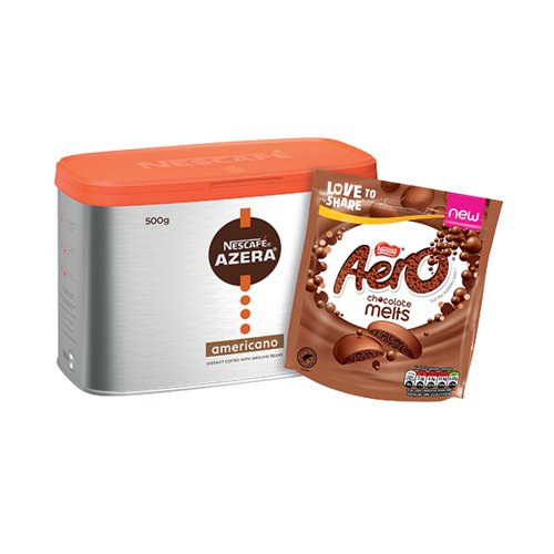 Nescafe Azera 500g Tin Buy 1 Get FOC Aero Milk Chocolate Melts 92g