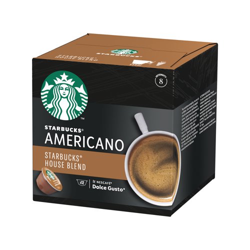 Nescafe Dolce Gusto Starbucks House Blend Americano Medium Roast Coffee Pods (Pack of 36) 12397697