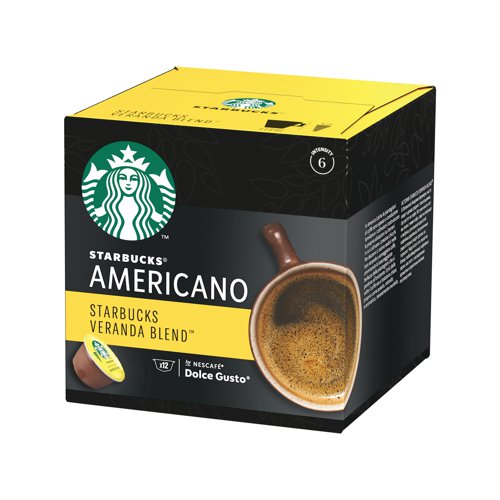 NL92757 Nescafe Dolce Gusto Starbucks Americano Veranda Blend Coffee Pods (Pack of 36) 12397698