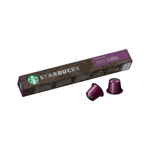 Nespresso Starbucks Caffe Verona Espresso Coffee Pods (Pack of 10) 12423396 NL95900 Buy online at Office 5Star or contact us Tel 01594 810081 for assistance