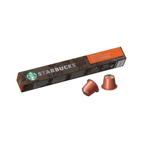 Nespresso Starbucks Colombia Espresso Coffee Pods (Pack of 10) 12423359