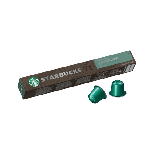 Nespresso Starbucks Pike Place Lungo Coffee Pods (Pack of 10) 12423398 - NL96180