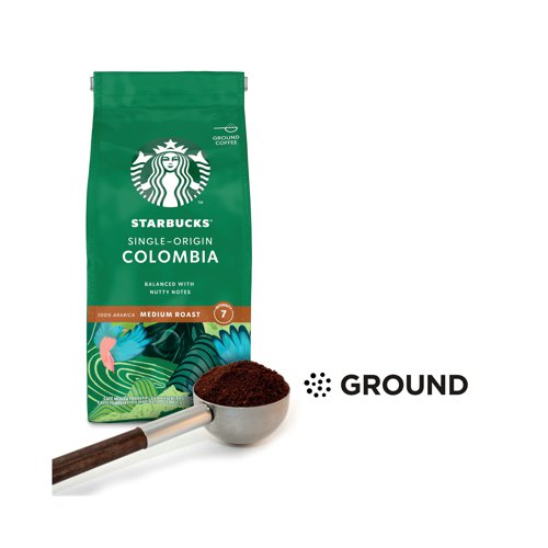 Starbucks Medium Roast Single-Origin Colombia Ground Coffee 200g 12400229 - NL96303