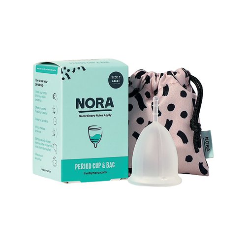 NORA Reusable Period Cup and Bag Large (Pack of 8) 69755