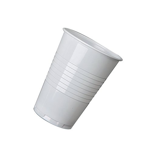 MyCafe Plastic Vending Cup Tall 7oz (20cl) White [Pack 100]