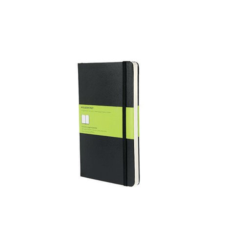 Moleskine Plain Hardcover Notebook Large Black QP062