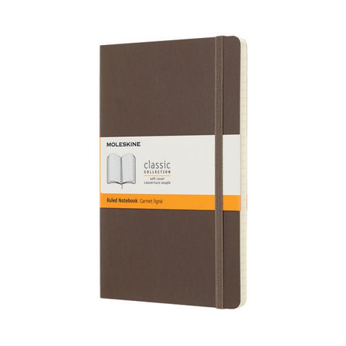 Moleskine Classic Soft Cover Ruled 130x210mm Large Brown QP616P14