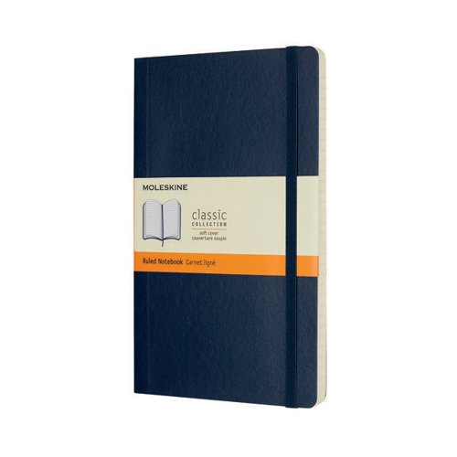 Moleskine Classic Soft Cover Ruled 130x210mm Large Blue QP616B20