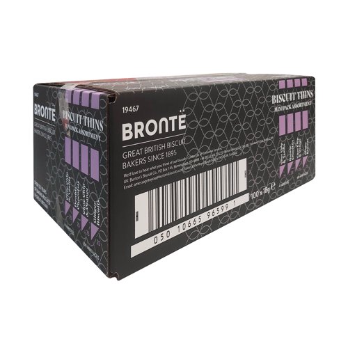 Cafe Bronte Twin Mini Variety Biscuits (Pack of 100) NWT859 Paterson Arran