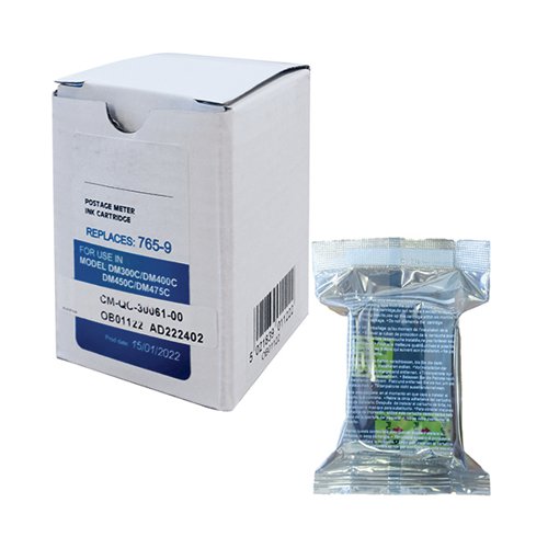 Q-Connect Pitney Bowes Remanufactured Blue Franking Ink Cartridge 765-9RN/765-95B/765-9BN OB01122