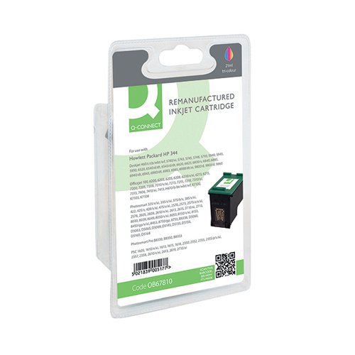 Q-Connect HP 344 Remanufactured Colour Inkjet Cartridge C9363EE
