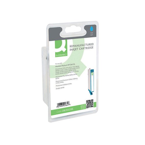Remanufactured Inkjet Cartridge High Yield Cyan [HP No364XL CB323EE]