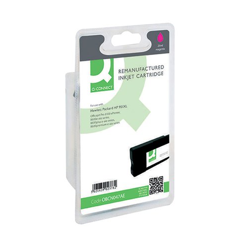Q-Connect HP 951XL Remanufactured Magenta Inkjet Cartridge High Yield CN047AE VOW