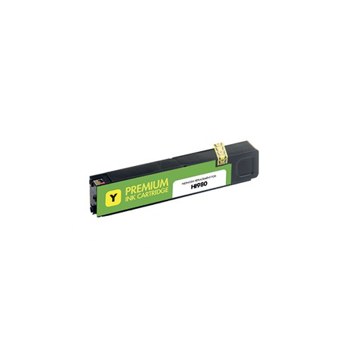 Q-Connect HP 980 OfficeJet Yellow Ink Cartridge D8J09A-COMP Inkjet Cartridges OBD8J09A