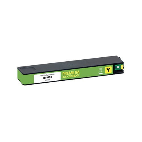 QConnect HP 981A PageWide Yellow Ink Cartridge J3M70A-COMP