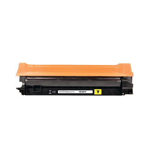 Q-Connect Brother TN-421Y Compatible Toner Cartridge Standard Yield Yellow TN-421Y-COMP | OBTN421Y | VOW