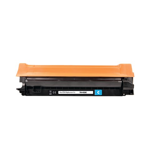 OBTN423C | This Q-Connect Brother compatible cyan laser toner cartridge offers economical high quality printing. Each Q-Connect toner cartridge is subject to stringent manufacturing standards, designed to meet the quality and yield of original cartridges.