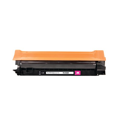 OBTN423M | This Q-Connect Brother compatible magenta laser toner cartridge offers economical high quality printing. Each Q-Connect toner cartridge is subject to stringent manufacturing standards, designed to meet the quality and yield of original cartridges.