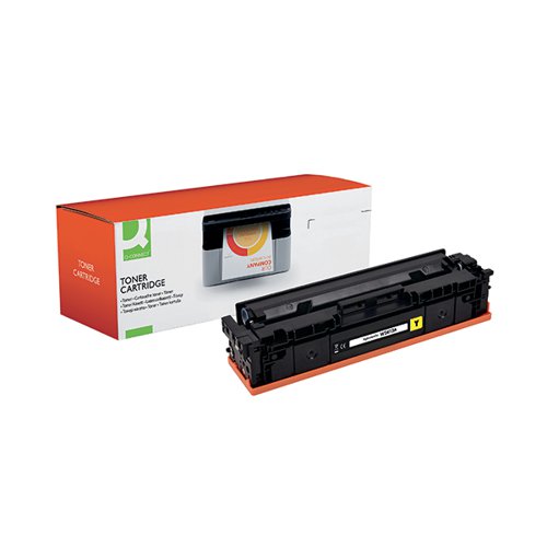 OBW2412A | This Q-Connect HP 216A compatible yellow laserjet toner cartridge can be relied on to produce even coverage and a high gloss finish. The Q-Connect compatible toner cartridge will provide accurate and detailed printing of the highest quality, easy to install with an impressive page yield per cartridge. Compatible with HP Color LaserJet Pro MFP M182n, MFP M183fw.